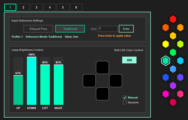 Configurator — Profiles view